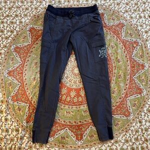 Phish Lizard / Grateful Dead Terrapin North Face Pants (Women’s 8 - Ash Blue)